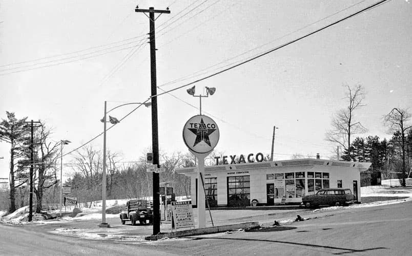 Photo historique station Mazout Texaco