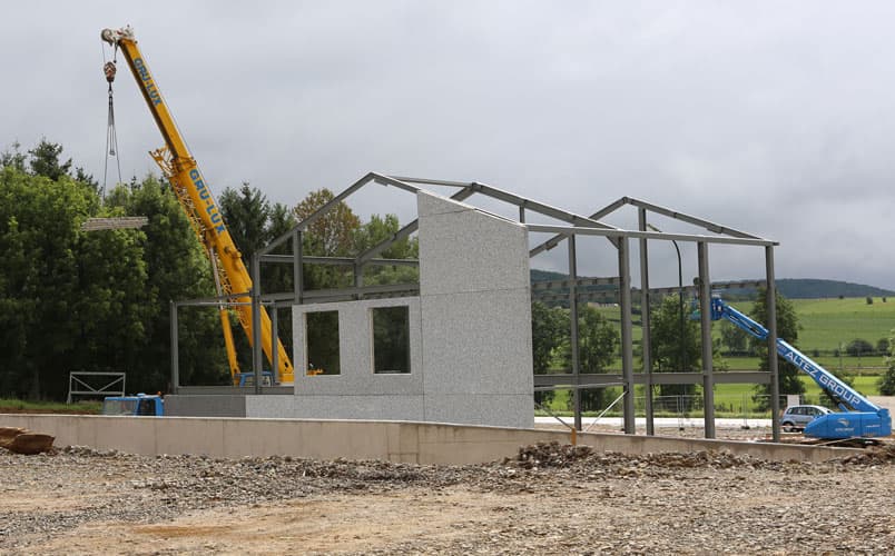 Construction de la nouvelle station service à Baranzy