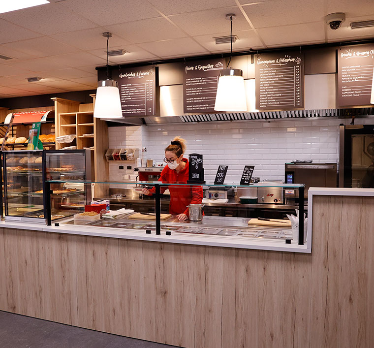 Photo du self-service café et petite restauration