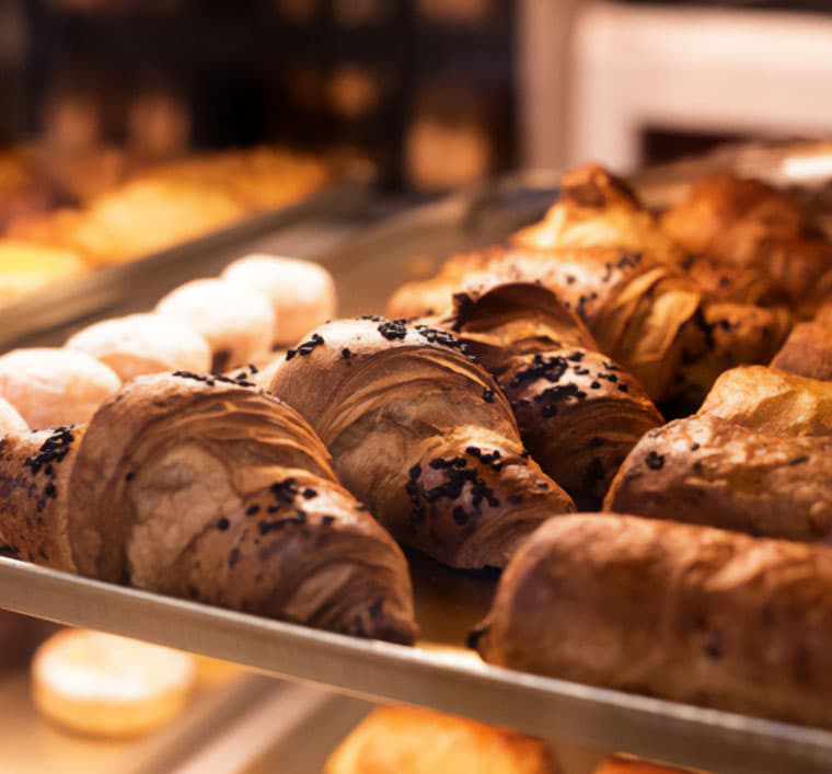 Photo des viennoiseries, venez prendre votrep petit-déjeuner à la station Baranzy