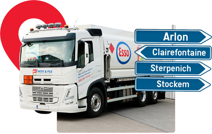 Camion mazout Arlon Stockem Sterpenich Clairefontaine