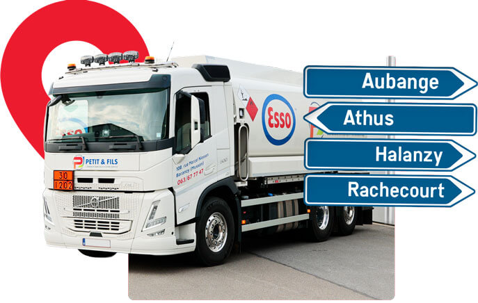 Camion mazout Aubange Athus Halanzy Rachecourt